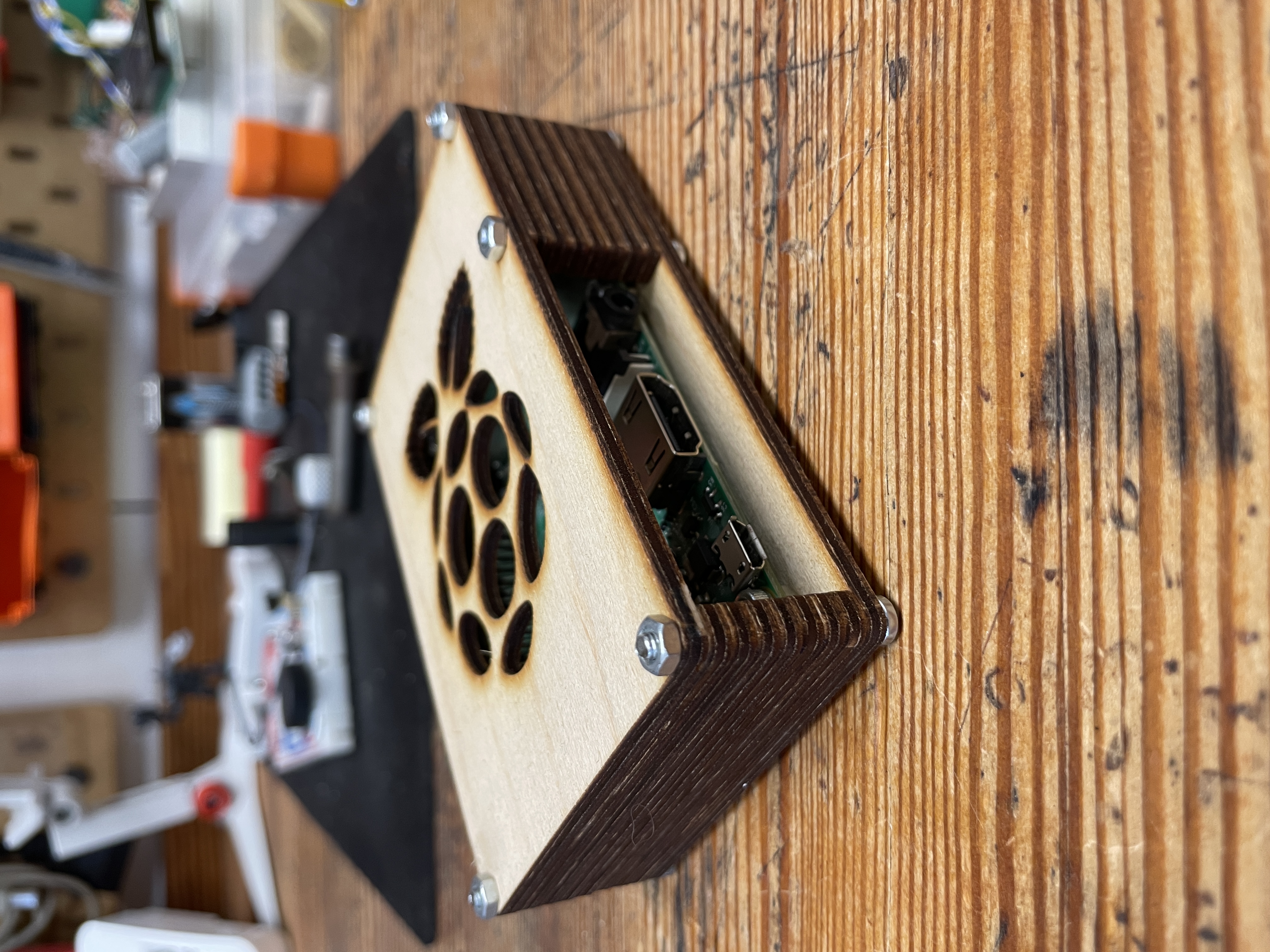 Rpi Case Wood Side